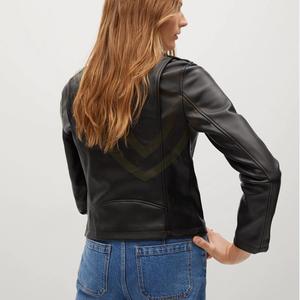 Chaqueta de Cuero para Mujer, Ecológica, Duradera y a la Moda, Prenda de Invierno Elegante - Product Image 4