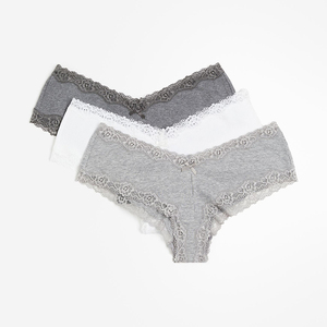 Ensemble de lingerie sexy deux pièces pour femme, comprenant un soutien-gorge bralette et un string taille haute fin et sans couture, en polyamide de haute qualité, OEM - Product Image 6