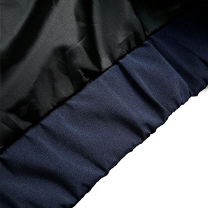 Men's Navy Blue Windproof <b>Racer</b> <b>Jacket</b> With Gray Color Blocking Stand Collar Zipper Closure Regular Fit Autumn Sporty Style - Product Image 4