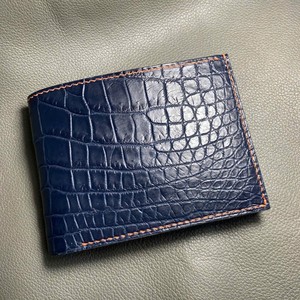 Cartera de piel de cocodrilo auténtica Luxali 2026 al por mayor con logo personalizado, delgada, a la moda y duradera para hombre, tarjetero abierto de cocodrilo - Product Image 1