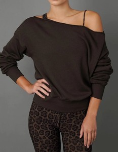 Trendy Womens <b>Off</b> <b>Shoulder</b> <b>Top</b> <b>Long</b> <b>Sleeve</b> Boutique Custom Sweatshirt Casual Pullover Fashion Clothing Manufacturer - Product Image 5