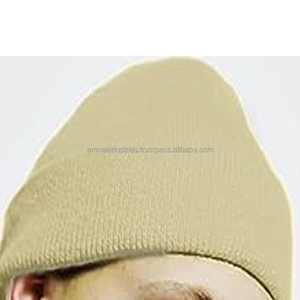 Unisex Wholesale Custom Logo Ribbed Wool Knit Beanies With Pom Pom Winter Cuffed Beanie Hat for Women <b>Men</b> Made in Pakistan - Product Image 2