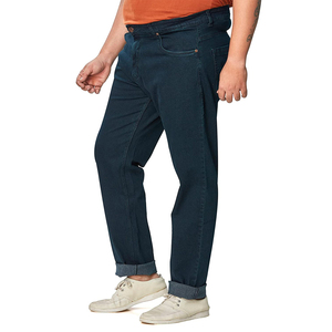 กางเกงยีนส์ทรงตรงผู้ชายไซส์ใหญ่ ผ้าเดนิมแท้ 100% ระบายอากาศได้ดี แห้งเร็ว สีพื้นเรียบ รับผลิตตามแบบ OEM/ODM ราคาขายส่ง - Product Image 2