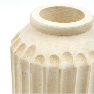 Vases à fleurs en bois de manguier sculpté, décoration d'art intelligente pour patio, décoration intérieure, décoration de salon, pot de fleurs idéal pour la décoration de la maison - Product Image 4