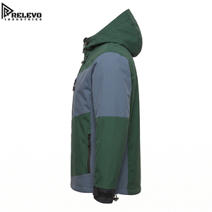 Chaqueta Acolchada con Capucha para Hombre, Personalizada, Casual, para Exteriores, Verde Bosque, Gris Pizarra, Impermeable, Resistente al Viento, OEM/ODM - Product Image 3