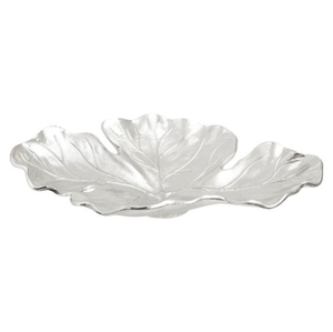 Leaves Shape Aluminum Serving Dish Silver Finish Food Serving Dish Home Kitchenware Tabletop Dry Fruit Snacks Dish - Product Image 5