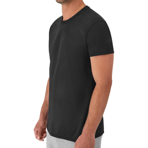 T-shirt à col rond pour homme, manches courtes, coupe classique, tricot uni, écologique, 180g, vêtements décontractés, coton, impression numérique - Product Image 1