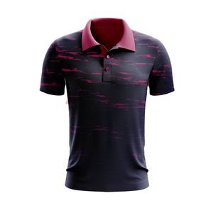 Camiseta Polo de Sublimación de Alto Rendimiento, Tela de Poliéster Elástica, Textura Suave, Perfecta para Uso Casual - Product Image 1