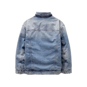 Nouvelle arrivée Veste en jean pour homme douce, respirante, écologique, coupe-vent, col rabattu pour l'hiver, service OEM - Product Image 2