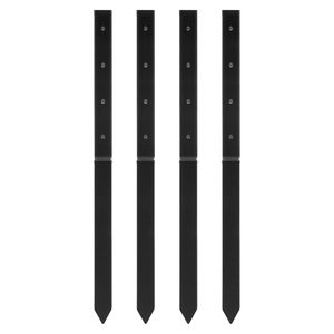 Kit di Riparazione per Pali di Recinzione in Acciaio Resistente, 4 Pezzi, Picchetti di Ancoraggio a Terra con Diametro Interno 2x2 Pollici, Pali di Supporto per Recinzioni Sicure - Product Image 1