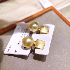 S925 Sterling <b>Silver</b> Cow Head <b>Earrings</b> with Natural Freshwater <b>Pearls</b> Round Strong Light Classic Temperament for Women - Product Image 3