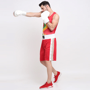 Tenue de boxe asymétrique pour jeunes et adultes – Ensemble de vêtements de boxe en polyester - Product Image 4