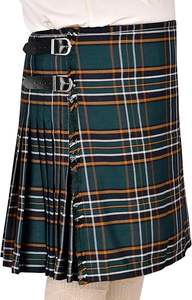 Este es un kilt celta de tartán rojo Royal Highland, hecho de poliéster duradero, de 8 yardas. - Product Image 2