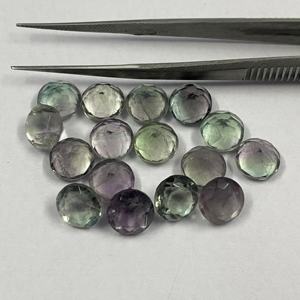 Beautiful Fine Quality 10mm Multi Fluorite Loose Faceted Gemstone Natural Healing Crystal Stone for Jewelry Making - Product Image 3