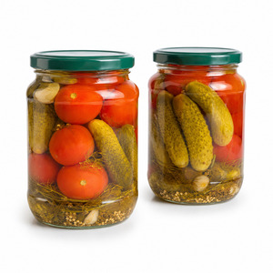 Vietnam Manufacturer Supply Top Selling Tasty <b>Pickled</b> Assorty Cucumber and Tomato in Vinegar Bulk Supply - Product Image 1