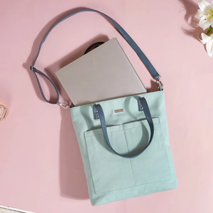 Bolsa de Viaje de Algodón con Correa Larga para el Hombro, Bolso de Mano Elegante para Mujer, para Compras al Aire Libre, Uso Diario, Diseño Ecológico - Product Image 5
