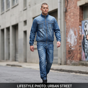 Conjunto Deportivo Casual para Hombre MALUZA INDUSTRIES, Nailon/Cachemira, Resistente al Viento, Impresión por Transferencia de Calor, Cintura Elástica, Antibacteriano - Product Image 4