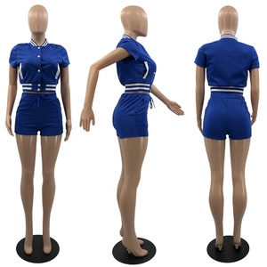 Conjunto de 2 piezas para mujer, rojo a cuadros, de punto, estilo urbano, con pantalones cortos, manga larga, cuello redondo, transpirable, ecológico, ajuste holgado, para invierno, con cremallera - Product Image 2