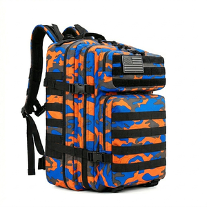 80L Lightweight Dual-Shoulder Zipper Large Capacity Breathable Camouflage Design <b>Waterproof</b> Outdoor Hiking Leisure Polyester - Product Image 4