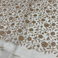 Tissu brodé perlé, dentelle perlée pour la mode nuptiale, tenues de soirée, mode africaine, acheteurs internationaux de textiles, marché mondial