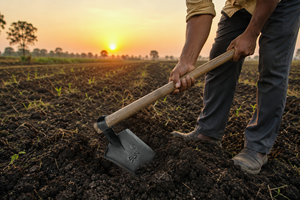 จอบเกษตรแบบคอหงส์ ซัน เฮฟวี่ ดิวตี้ 1 กก. ผลิตจากเหล็กตีขึ้นรูป ทนทาน ใช้สำหรับขุด พรวนดิน และทำสวน - Product Image 6