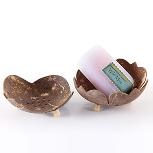 Venta al por mayor de cáscara de coco jabón plato titular decoración de cuarto de baño Decoración Accesorios mejores ideas. - Product Image 1