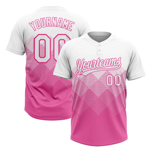 <b>Baseball</b> Jerseys Custom Twill Stitched Digital Print Front Team Name Sportswear Button 100% Polyester Quick Dry Breathable Plus - Product Image 5