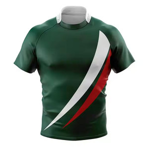 เสื้อรักบี้ผ้าโพลีเอสเตอร์ระบายอากาศดีไซน์ล่าสุด ขนาดพลัสไซส์ ปรับแต่งได้ สำหรับฝึกซ้อมกีฬา - Product Image 1