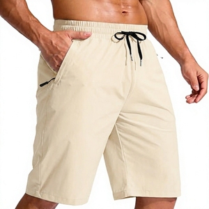 Shorts de sport pour hommes en polyester et élasthanne à séchage rapide et réfléchissants, avec poches latérales zippées, pour la remise en forme, le golf et la salle de sport - Product Image 6