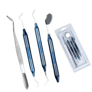 Kit de Limpieza Bucal Dental de 4 Piezas, Raspador, Espejo, Removedor de Placa, Acero Inoxidable, Herramienta de Desinfección a Alta Temperatura - Product Image 6