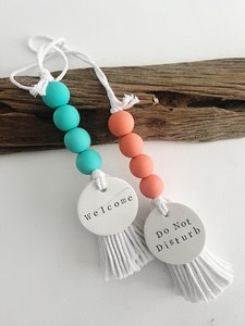 Colorful Beaded Hanging Garland Boho Wall Decoration for Home Decor by Curio Craft - Product Image 2
