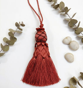 Tieback Tassel Curtain Holder <b>Red</b> 100% Rayon Decorative Fringe for Window Drapes - Product Image 4