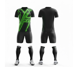 Tenues de football sublimées avec impression personnalisée du nom et du numéro |   Tailles pour hommes, femmes et jeunes |   Vêtements de sport légers et à séchage rapide - Product Image 3