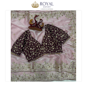 Colección Exclusiva de Sarees de Alta Calidad con Hermoso Diseño y Bordados, Ideales para Fiestas y Bodas - Product Image 3