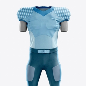 Uniforme de football américain respirant en polyester de qualité supérieure, couleur personnalisée, impression de logo sur mesure, vêtements de sport très demandés - Product Image 2