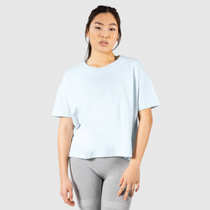 Wholesale custom Women t-shirts gym fit <b>clothing</b> cotton t shirts high quality Women t shirts - Product Image 3