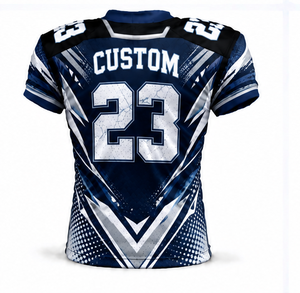 Maillot de football américain respirant et à séchage rapide, anti-transpiration, à manches courtes, vêtements de sport, uniforme d'équipe personnalisé, vente en gros d'usine - Product Image 6