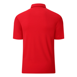 Polo de Punto de Manga Corta para Hombre, Color Rojo Sólido, Estilo Casual - Product Image 1