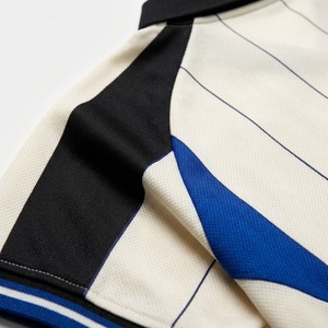 Camisetas de Fútbol a Rayas para Hombre, Manga Corta, Cuello en V, Transpirables, de Poliéster, Ajuste Regular para Adultos, Sublimadas - Product Image 3