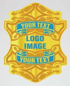 Golden Metal <b>Wrestling</b> Championship Belt with Blue Accents and Custom Text Design Golden metal <b>wrestling</b> belt Blue accent champ - Product Image 1