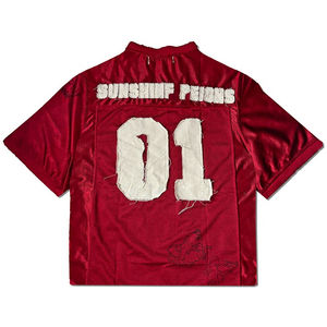 Camiseta Jersey Extra Grande Personalizada para Hombre, 100% Algodón, Parche Bordado, Ropa Deportiva, Fabricante de Ropa de Marca Privada OEM - Product Image 2