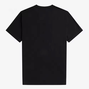 เสื้อยืดแขนสั้นสีดำสำหรับผู้ชาย ลายจุดสีแดง ขาว น้ำเงิน คอกลม ทรงปกติ สวมใส่สบาย ผ้าฝ้าย 100% พิมพ์ลายสกรีน - Product Image 2