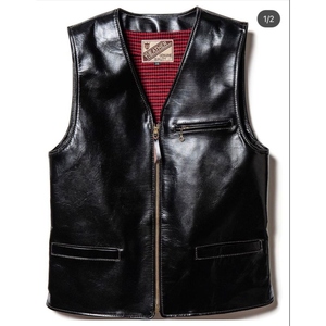 Chaleco de Cuero Genuino Premium, Estilo Motero Clásico sin Mangas, Prenda Exterior Vintage para Hombre, Ropa de Marca de Moda Personalizada - Product Image 4