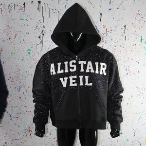 Prix bas, haute qualité, sweats à capuche zippés respirants personnalisés pour l'hiver, 100% coton molletonné, URBAN PRODUCTIONS pour hommes - Product Image 1