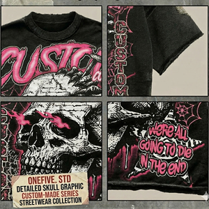 Ensemble T-shirt et short unisexe d'été délavé, motif graphique thermocollé, sérigraphie délavée, coupe courte et ample, haute qualité - Product Image 2