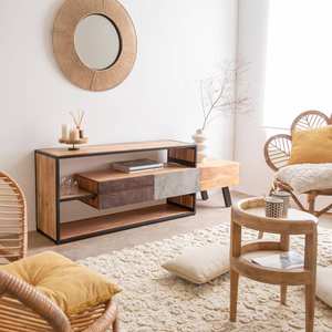 Mueble para TV Vandana Mira Grand de madera de acacia - Product Image 1