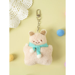 Inverno insieme scoiattolo volante peluche portachiavi - Product Image 1