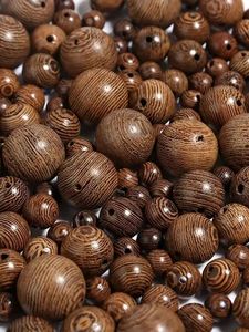 Perles en bois de couleurs mélangées au design unique, formes variées pour la fabrication de bijoux en macramé DIY - Product Image 6