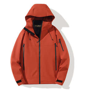 Veste Softshell Noire Personnalisée Imperméable à Capuche avec Fermeture Éclair Avant et Poignets Ajustables pour Travail en Extérieur – Vente en Gros pour Hommes, Fournisseur Exportateur - Product Image 4