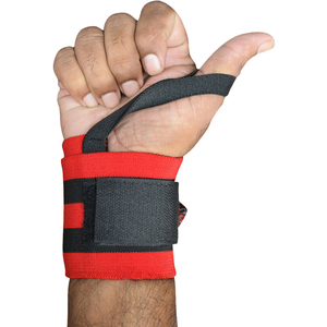 Sangles de poignet personnalisées OEM pour haltérophilie et musculation avec fermeture auto-agrippante en coton, unisexe, pour entraînement de force et utilisation en salle de sport - Product Image 3